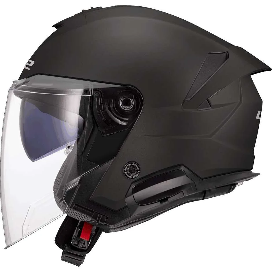 Casco Moto Jet OF618 VERSO II SOLID Nero Opaco taglia 2XL - LS2 - FashionsVida