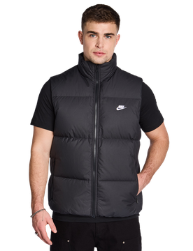 Club Puffer Vest Herren Jacken - Schwarz - Größe S - Poly Woven Black S