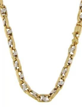 Collana Uomo Oro Bianco Giallo GL101915