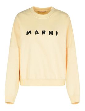 Marni Felpa di cotone avorio