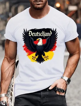 Patriotic Germany Eagle&Flag Graphic-"Deutschland"design-100% cotton summer O-neck short sleeve casual printed men's T-shirt - Aliexpress - FashionsVida