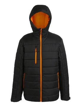 Mens Navigate Thermal Padded Jacket (Black/orange Pop) - Size Large - Regatta - FashionsVida