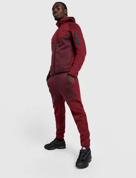 Mens Pantaloni della tuta Tech Fleece - Rosso, rosso rosso Uomo taglia S - Nike - FashionsVida