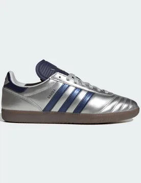 SCARPE JP SAMBA 44 2/3 Silver Metallic / Dark Blue / Gum - Adidas - FashionsVida