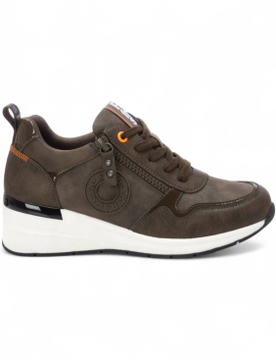 Para mujer. 17228004-KAKI Zapatillas 172280 (37), 3 a 5cm, Cremallera, Casual