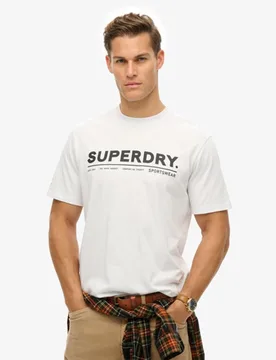 Superdry Herren Locker Geschnittenes Utility Sport T-shirt mit Logo Weiß - Größe: Xxl - 44.99 - FashionsVida