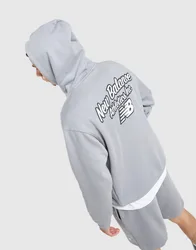 Mens Back Graphic Script Hoodie - Grigio, grigio grigio Uomo taglia M
