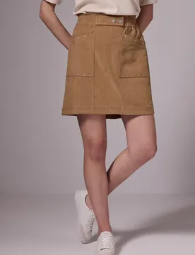 Street One Paperbag Rock female Braun - Street One Studio - FashionsVida