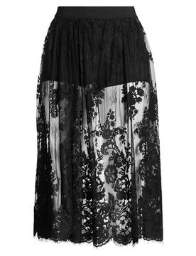 Falda midi Mujer Negro XS Mujer