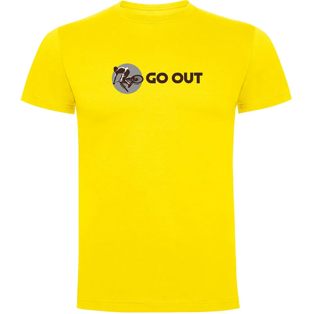 Maglietta A Maniche Corte Go Out Yellow - Kruskis - FashionsVida