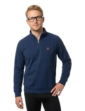 Maglione Con Mezza Zip 1511351 Midnight XL