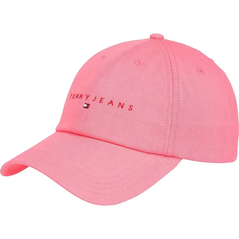 Cappellino Con Visiera Linear Logo 6 Panel Preppy Pink One Size