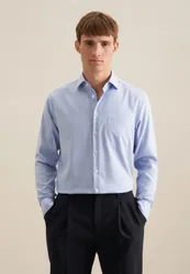 X-Slim Business Hemd Struktur Blau 40
