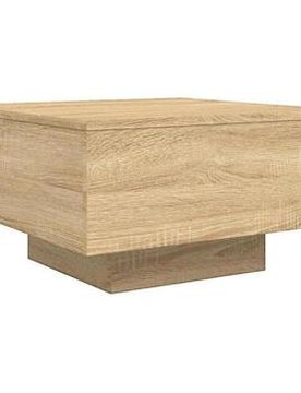 Wohnzimmertische Table Basse Avec Lumières Led Marron 55x55x31 Cm Einheitsgrösse