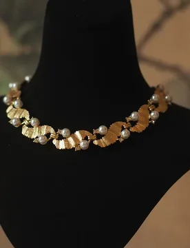 French-Western Inspired Vintage Pearl Simulant Necklace - Heavyweight Artisan Handcrafted Niche Design for Evening Gowns - Aliexpress - FashionsVida