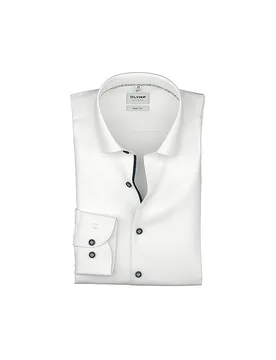 Chemise Body Fit blanc 44 - Olymp Level Five - FashionsVida