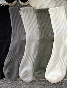 Pares de calcetines de tripulación casuales nuevos para mujer para primavera y otoño, calcetines de tripulación para parejas, otoño - Shein - FashionsVida