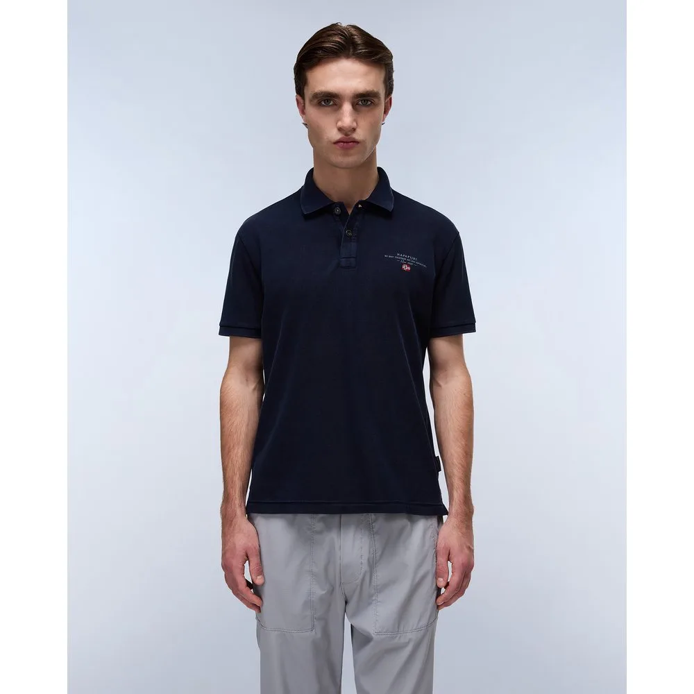 Polo de piqué de hombre Elbas de manga corta - Napapijri - FashionsVida
