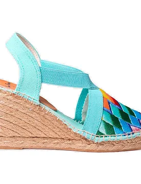 Pons Espadrilles Compensées Gardenia Rainbow EU 37 - Toni - FashionsVida
