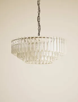 Tiered Glass Chandelier Champagne - M&S - FashionsVida
