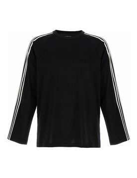 T-shirt a 3 strisce a maniche lunghe