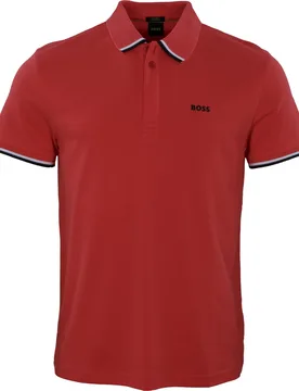 HUGO Polo Paddy Lux Heritage, rot s - BOSS - FashionsVida
