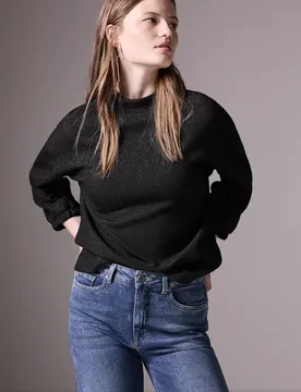 Street One Glänzendes Shirt female Schwarz