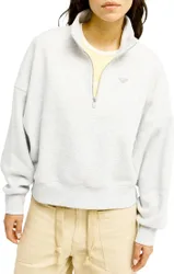 Polaire demi-zippée - Everfree Light Grey Heather en Coton - Taille M - Gris