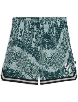 Short - Hoops x Harry Potter AOP Shorts - XS bis XL - für Damen - Größe XS - grün - Frauen - female