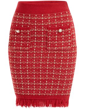 Faina Falda rojo / blanco