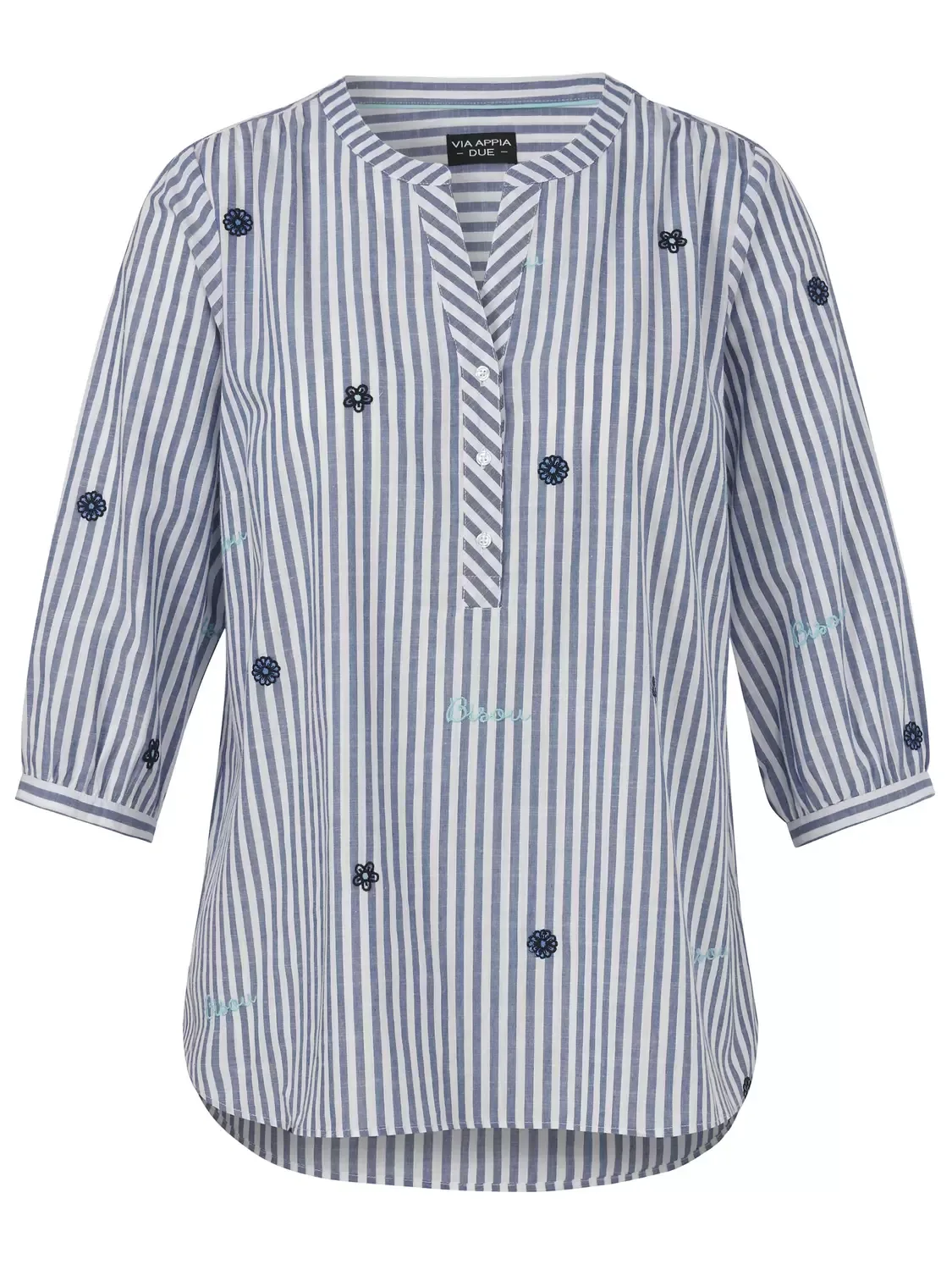 Tunika V-Ausschnitt 3/4 Arm female - 50 - FashionsVida