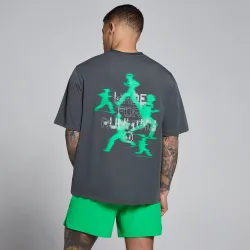 Camiseta Velocity con estampado de algodón modal para hombre de MP - oscuro/verde - XS