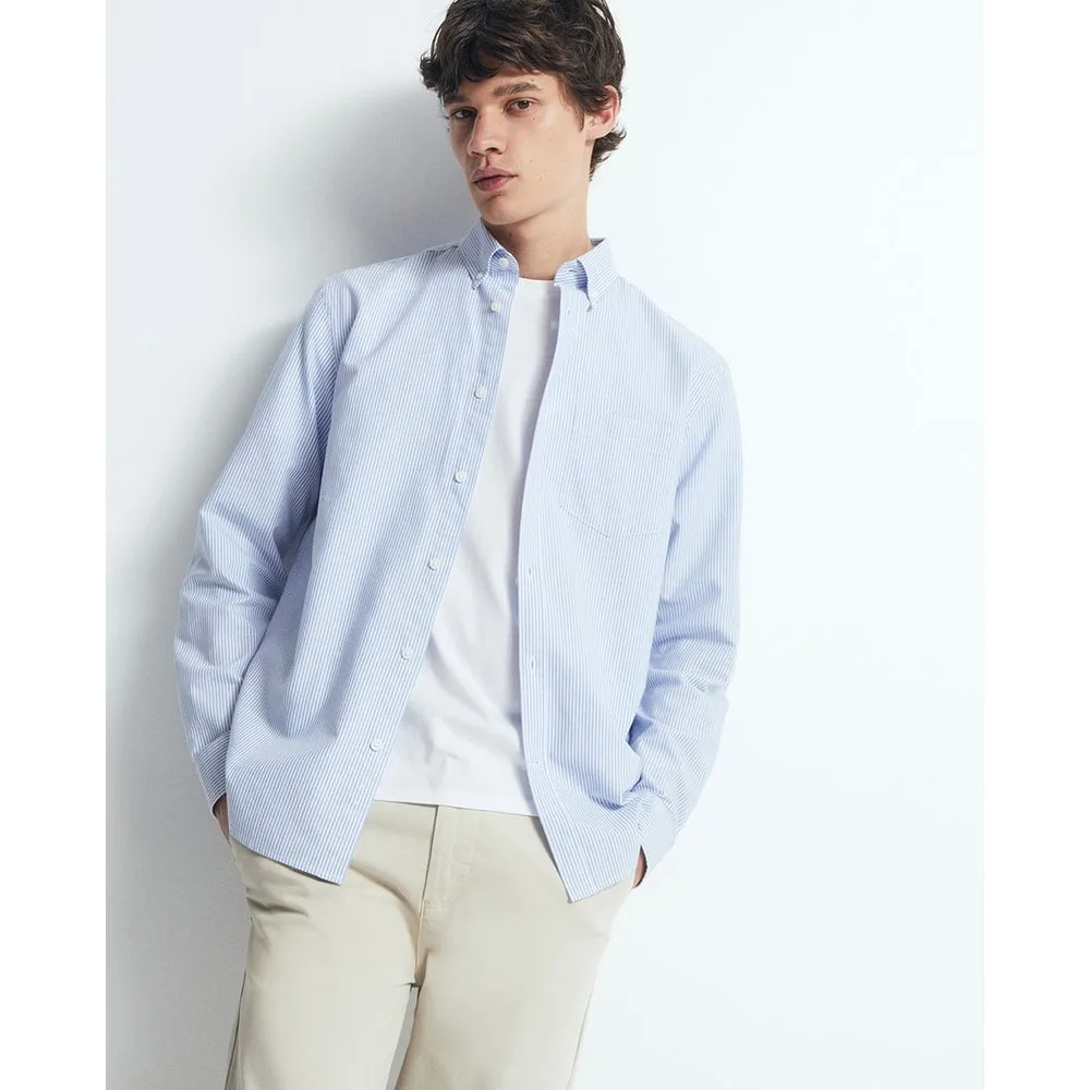 Camisa regular oxford rayas - Sfera - FashionsVida