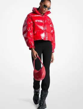 Chaqueta acolchada de mujer de ciré de nailon - MICHAEL Michael Kors - FashionsVida