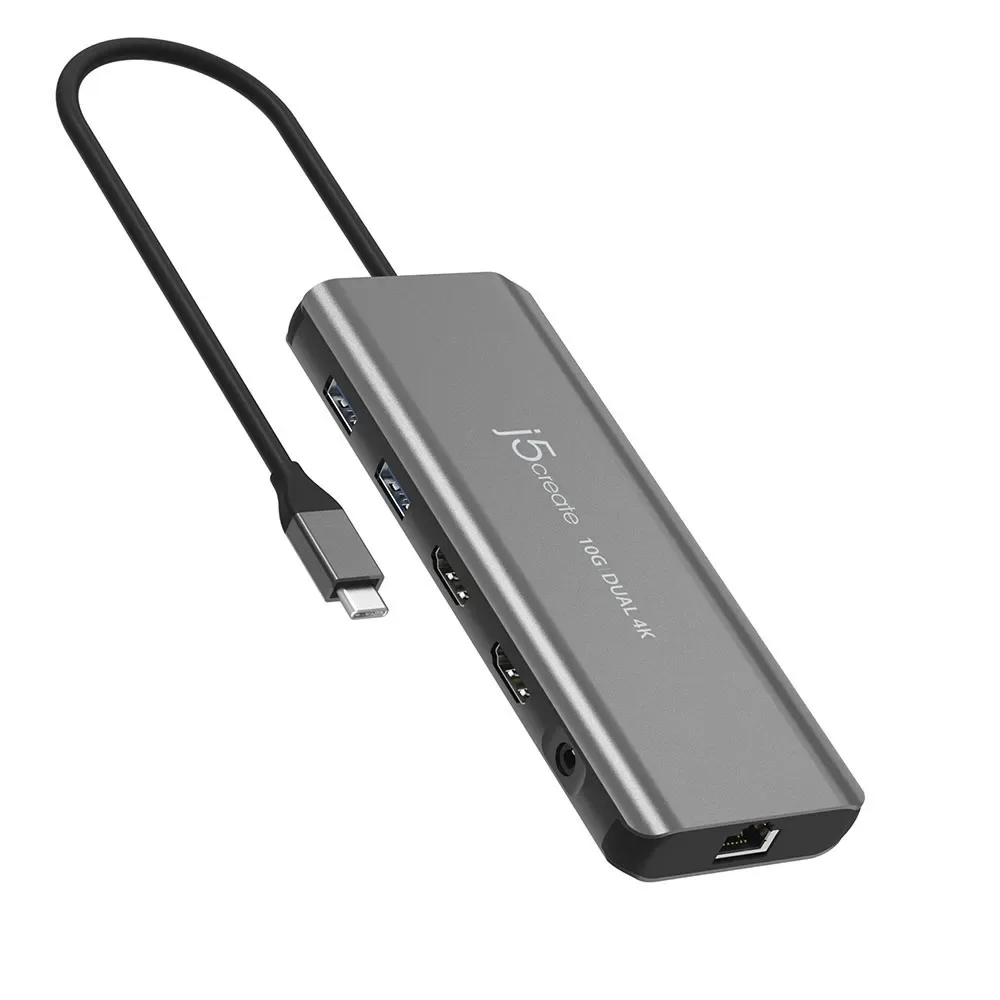 Station D´accueil Dual 4k Hdmi 10gbps Mini Space Grey One Size unisex - j5create - FashionsVida