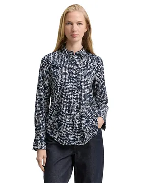 Chemisier à Manches Longues 1047586 Navy Abstract Dot Design 40