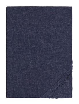 Spannbetttuch Melange uni marine, 1x 140x200 cm - 160x200 cm