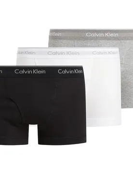 Boxers 000nb002a 3 Unità Black / Grey Heather / White L - Calvin Klein - FashionsVida