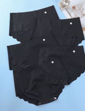 Piezas/Paquete Bragas transparentes triangulares de cadera suave de nivel medio ultradelgadas y sedosas sin costuras para mujeres