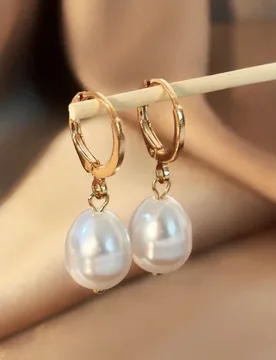 European and American style women's commuter vacation versatile artificial pearl earrings - Aliexpress - FashionsVida