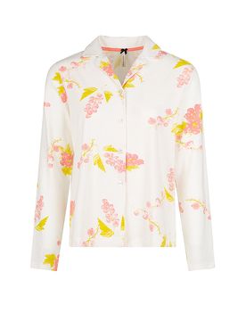 Pyjamashirt creme S damen