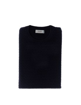 Maglione lana cashmere BLU NOTTE 48