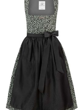 Dirndl Ravinna (salbei, Gr. 44) von Heimatgwand für Damen, 50% Baumwolle, 50% Polyester