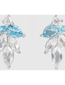Pendientes My Weddng de oro con diamantes y topacio - El Corte Inglés - FashionsVida