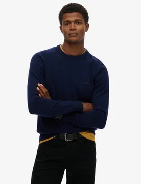 Superdry Herren Pullover aus Wollmischung Blue - Größe: Xxl - 64.99 - FashionsVida
