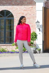 Damen Jacke QUILTED JACKET #1023 Athleisure, raspberry pink 36