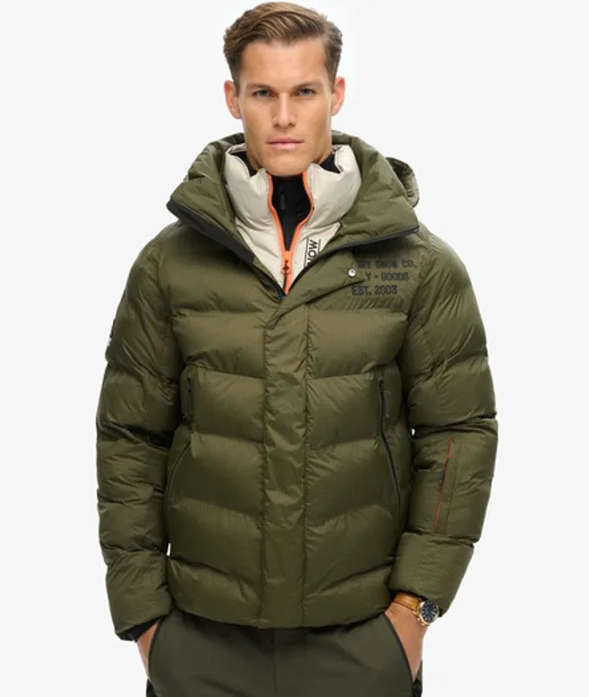 Superdry Herren Ski Sport Steppjacke Kaki - Größe: L - 369.99 - FashionsVida