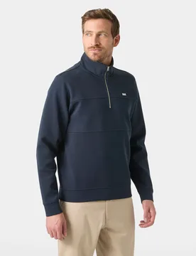 Men's Koster Sweat Half-Zip Navy XL - Navy Blue - Male - Helly Hansen - FashionsVida