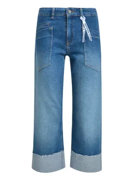 DENIM WITH TURN UP female