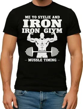 Me Myself and Iron Gym Workout Muscle Training T-Shirt 100% Cotton O-Neck Summer Short Sleeve Casual Mens T-shirt Size S-3XL - Aliexpress - FashionsVida